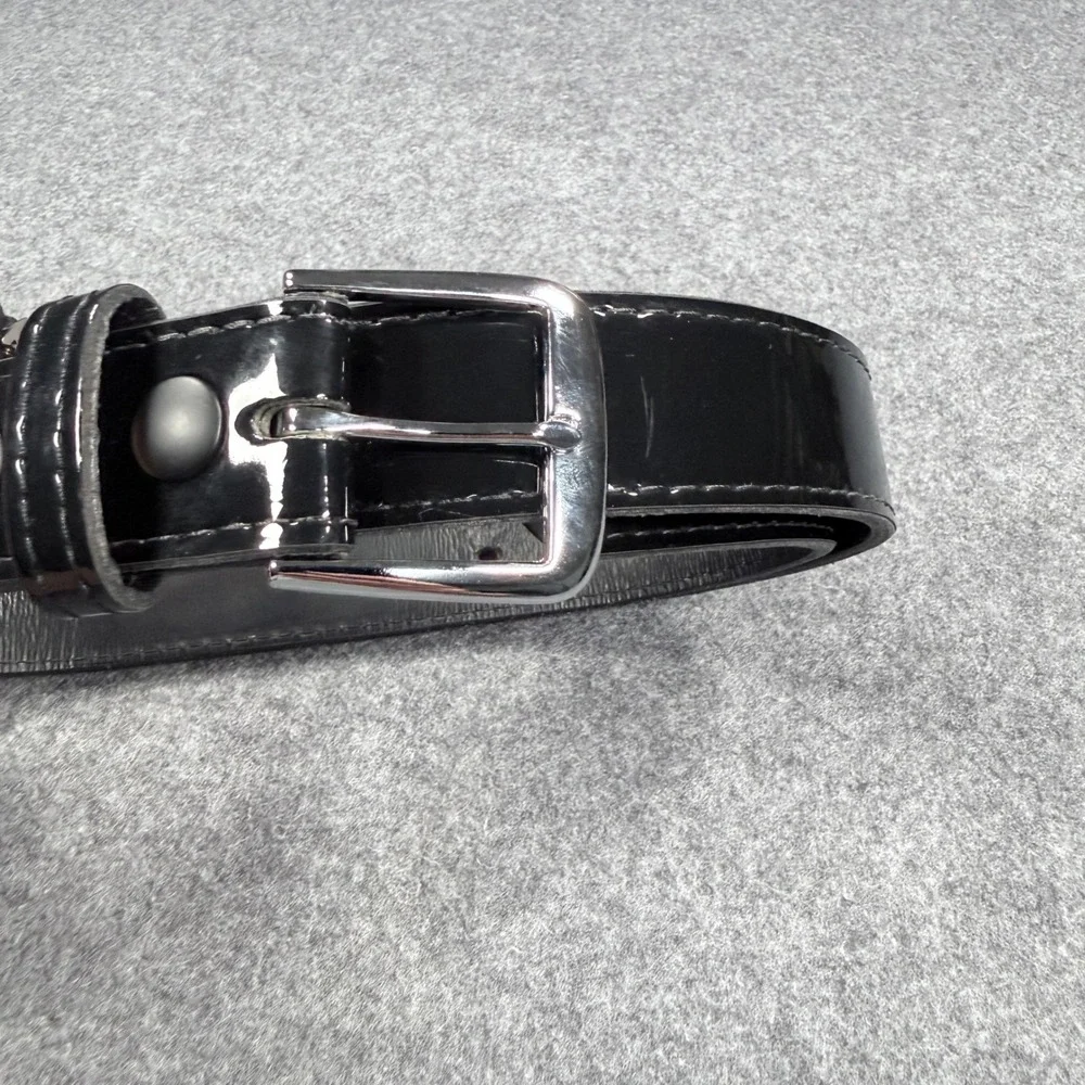Boston Leather 6582 Clarino High Gloss Duty Belt Black Size 42 Made in USA